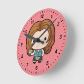 FRIENDS™ | Rachel Chibi Runde Wanduhr (Winkel)