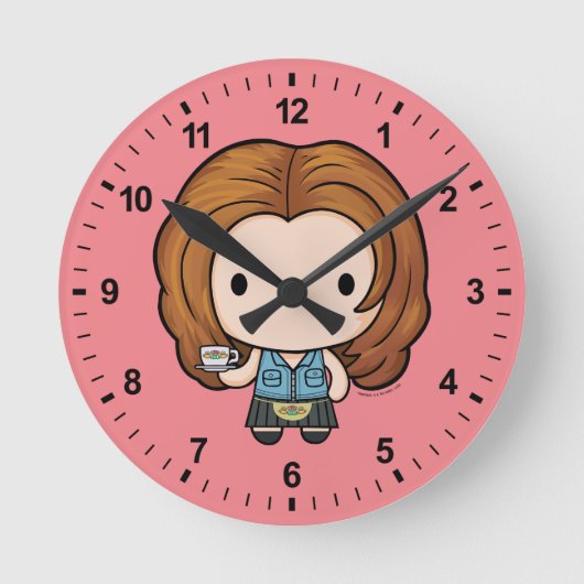 FRIENDS™ | Rachel Chibi Runde Wanduhr (Vorderseite)