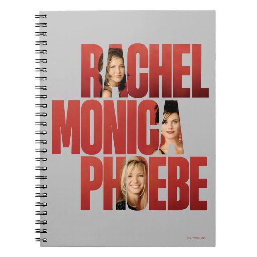 FRIENDS™ | Rachel, Monica & Phoebe Notizblock (Vorderseite)