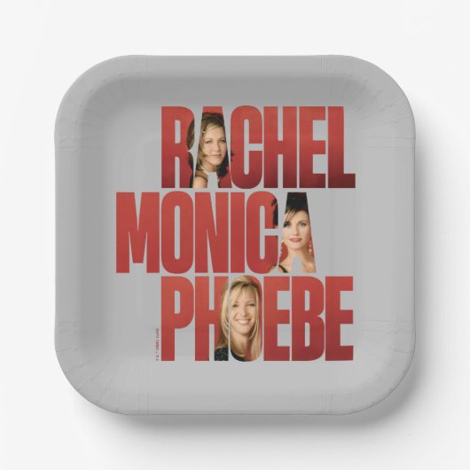 FRIENDS™ | Rachel, Monica & Phoebe Pappteller (Vorderseite)