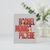 FRIENDS™ | Rachel, Monica & Phoebe Postkarte (Stehend Vorderseite)