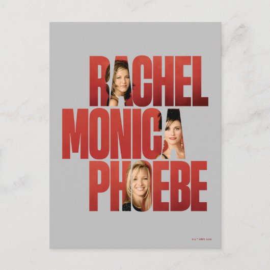 FRIENDS™ | Rachel, Monica & Phoebe Postkarte (Vorderseite)