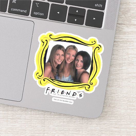 FRIENDS™ | Rachel, Phoebe und Monica Aufkleber (Detail)