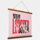 FRIENDS™ | Rachel & Ross - Du bist mein Hummer Wandteppich Mit Holzrahmen (Gewinkelt)