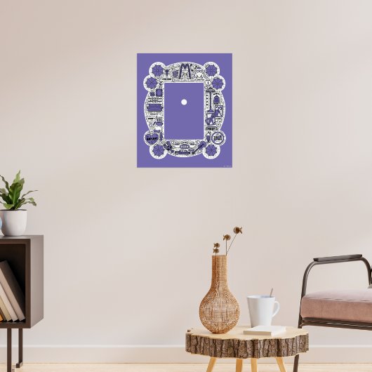 FRIENDS™-Rahmen-Doodle-Kunst Poster (Wohnzimmer 3)