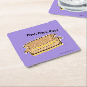 FRIENDS™ | Richtung Rechteckiger Pappuntersetzer (angewinkelt)