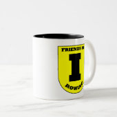 Friends-Ringer-Tasse Zweifarbige Tasse (VorderseiteRechts)