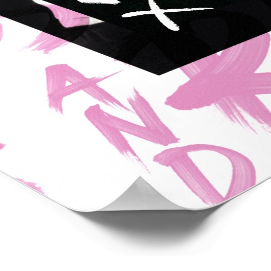 FRIENDS™ | Ross and Rachel Doodled Hearts Poster (Ecke)