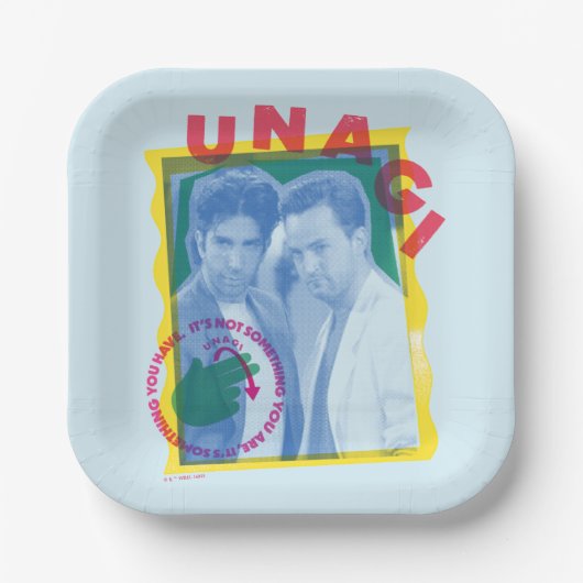 FRIENDS™ | Ross & Chandler - Unagi Pappteller (Vorderseite)