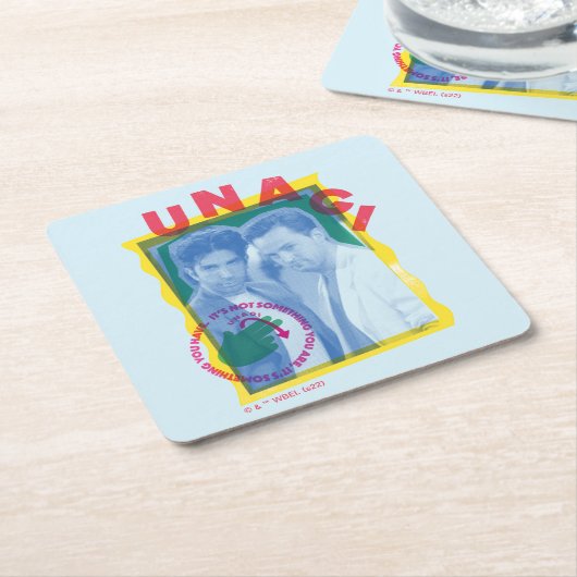 FRIENDS™ | Ross & Chandler - Unagi Rechteckiger Pappuntersetzer (angewinkelt)