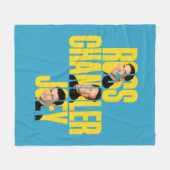 FRIENDS™ | Ross, Chandler und Joey Fleecedecke (Vorderseite (Horizontal))