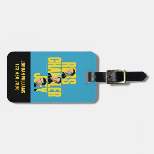 FRIENDS™ | Ross, Chandler und Joey Gepäckanhänger (Vorderseite horizontal)