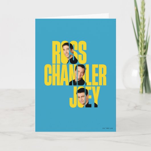 FRIENDS™ | Ross, Chandler und Joey Karte (Vorderseite)