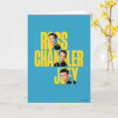 FRIENDS™ | Ross, Chandler und Joey Karte (Gelbe Blume)