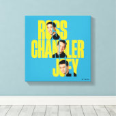 FRIENDS™ | Ross, Chandler und Joey Leinwanddruck (Insitu (Holzboden))