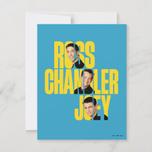 FRIENDS™   Ross, Chandler und Joey Mitteilungskarte