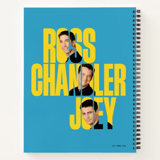 FRIENDS™ | Ross, Chandler und Joey Notizblock (Rückseite)