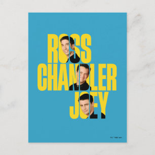 FRIENDS™   Ross, Chandler und Joey Postkarte