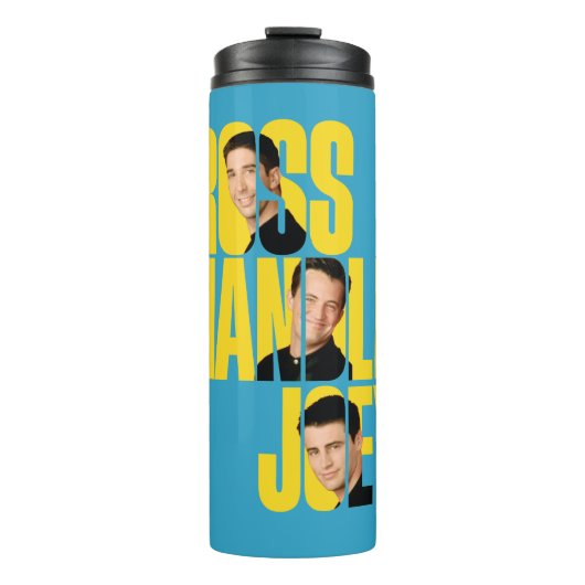 FRIENDS™ | Ross, Chandler und Joey Thermosbecher (Vorderseite)