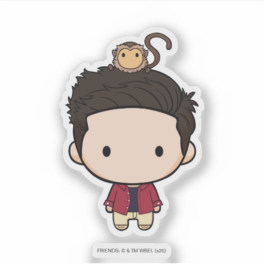 FRIENDS™ | Ross Chibi Aufkleber (Vorderseite)