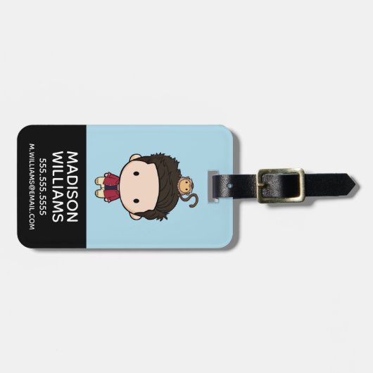 FRIENDS™ | Ross Chibi Gepäckanhänger (Vorderseite horizontal)