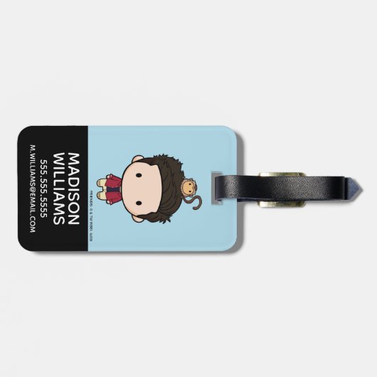 FRIENDS™ | Ross Chibi Gepäckanhänger (Rückseite horizontal)