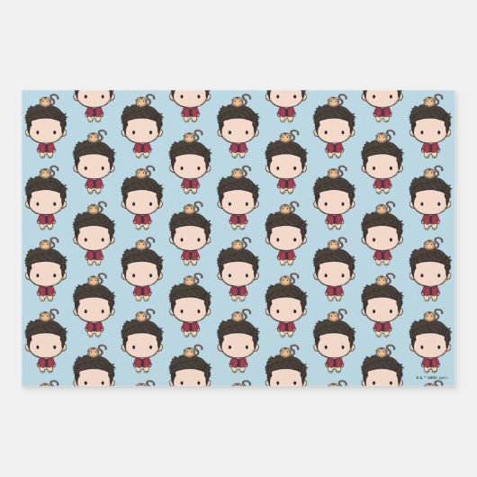 FRIENDS™ | Ross Chibi Geschenkpapier Set (Vorderseite)
