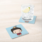 FRIENDS™ | Ross Chibi Rechteckiger Pappuntersetzer (Vor Ort)