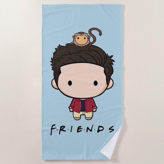 FRIENDS™ | Ross Chibi Strandtuch (Vorderseite)