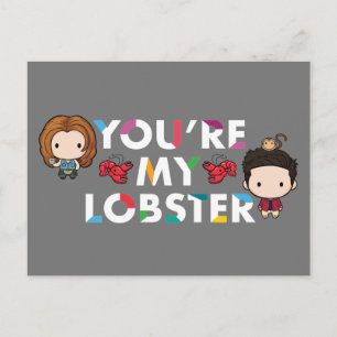 FRIENDS™   Ross & Rachel  Hummer Chibi Einladungspostkarte