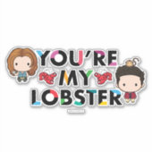 FRIENDS™ | Ross & Rachel Lobster Chibi Aufkleber (Vorderseite)