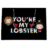 FRIENDS™ | Ross & Rachel Lobster Chibi Große Geschenktüte (Vorderseite)