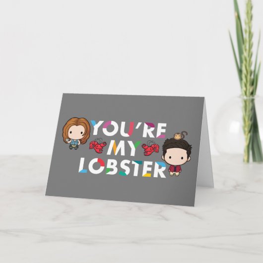 FRIENDS™ | Ross & Rachel Lobster Chibi Karte (Vorderseite)
