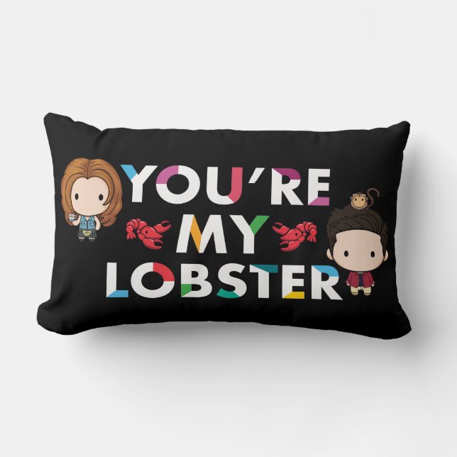 FRIENDS™ | Ross & Rachel Lobster Chibi Lendenkissen (Vorderseite)