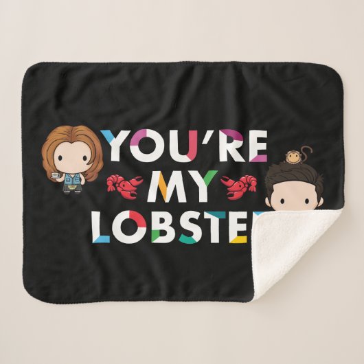 FRIENDS™ | Ross & Rachel Lobster Chibi Sherpadecke (Vorderseite (Horizontal))