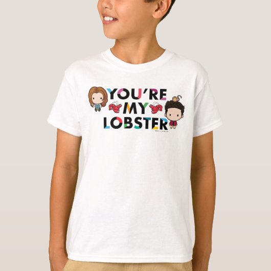 FRIENDS™ | Ross & Rachel Lobster Chibi T-Shirt (Vorderseite)