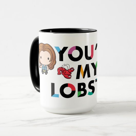FRIENDS™ | Ross & Rachel Lobster Chibi Tasse (Vorderseite Links)