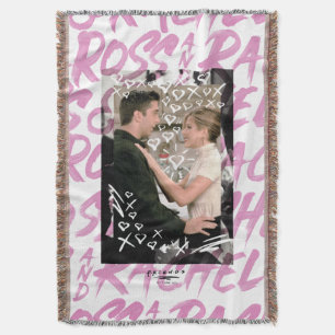 FRIENDS™ Ross und Rachel kritzelten Herzen Decke