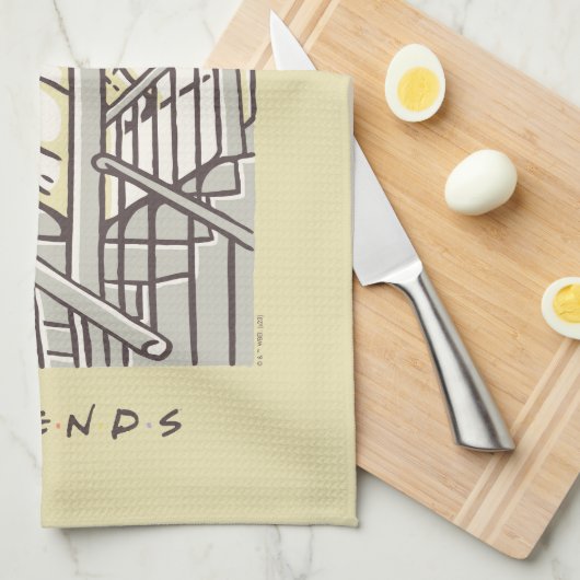 FRIENDS™ | Ross und Rachel PIVOT Geschirrtuch (Viertel Falte)