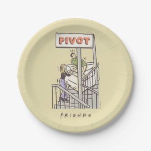 FRIENDS™   Ross und Rachel PIVOT Pappteller