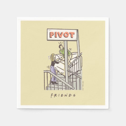 FRIENDS™ | Ross und Rachel PIVOT Serviette (Vorderseite)