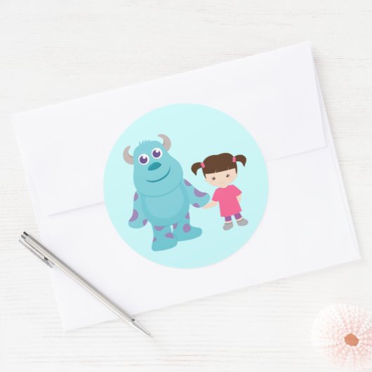 Friends Runder Aufkleber (Umschlag)