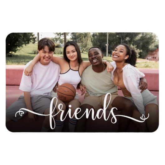 Friends Script Foto Magnet (Horizontal)