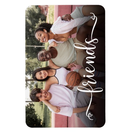 Friends Script Foto Magnet (Vertikal)
