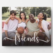 Friends Script Foto Plaque Fotoplatte (Vorderseite)