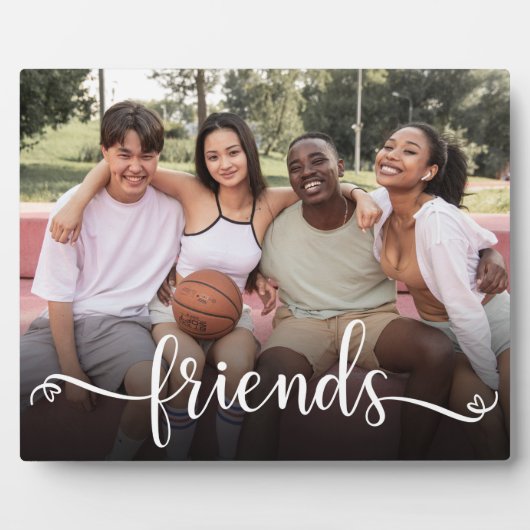 Friends Script Foto Plaque Fotoplatte (Vorderseite)