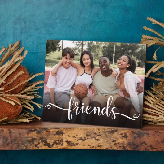 Friends Script Foto Plaque Fotoplatte (Seite)