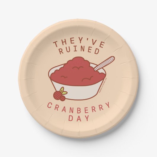 FRIENDS™ | Sie haben den Cranberry Day ruiniert Pappteller (Vorderseite)