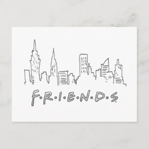 FRIENDS™   Silhouette von New York City Postkarte