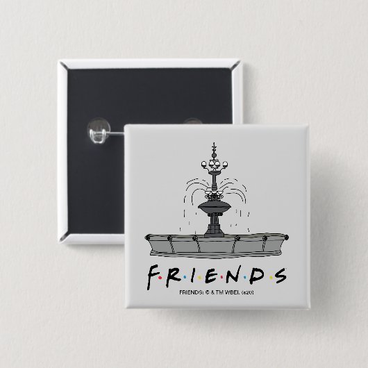 FRIENDS™-Springbrunnen Button (Vorne & Hinten)